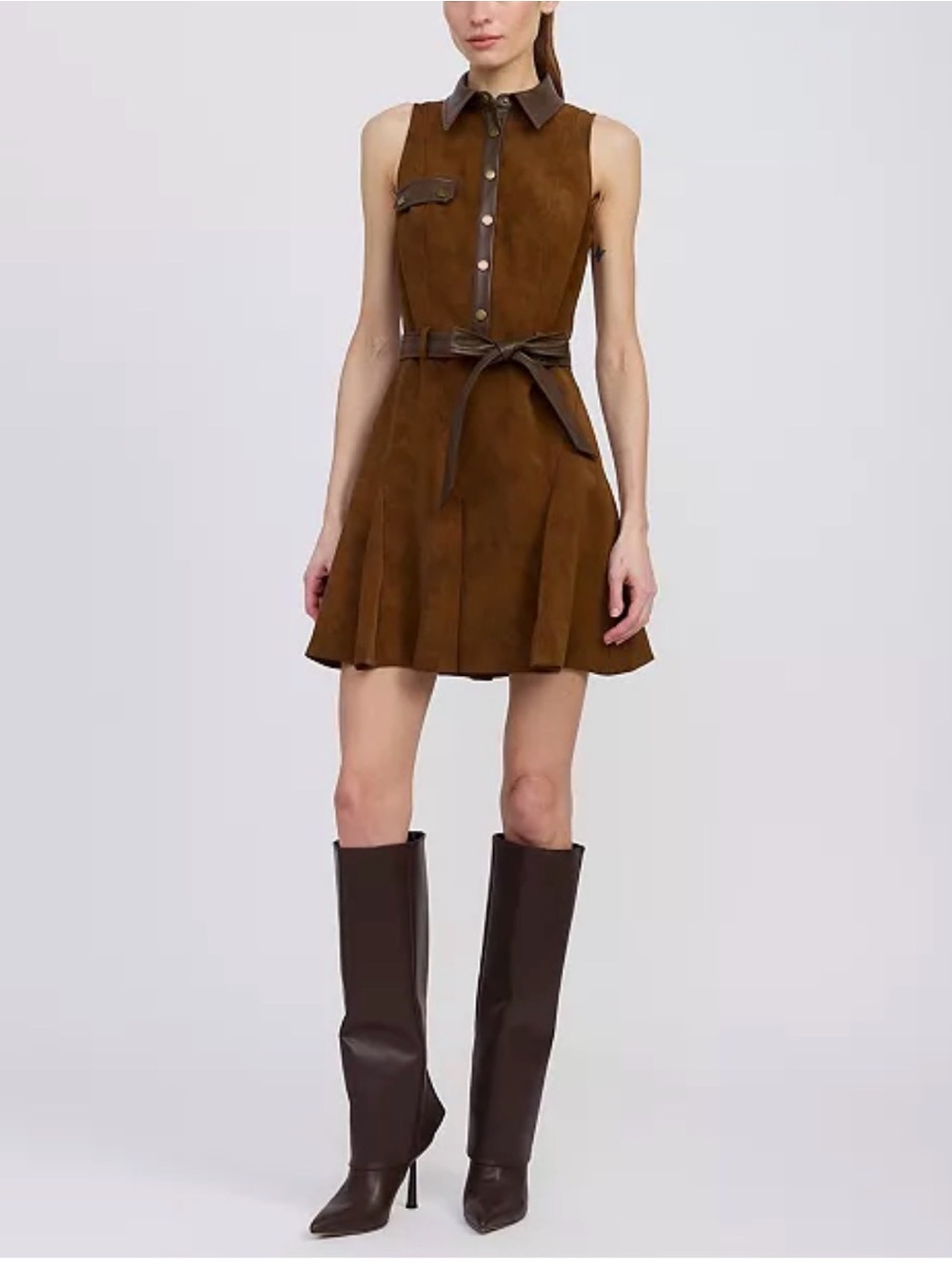 En Saison Women’s Eloise Faux Suede Dress
